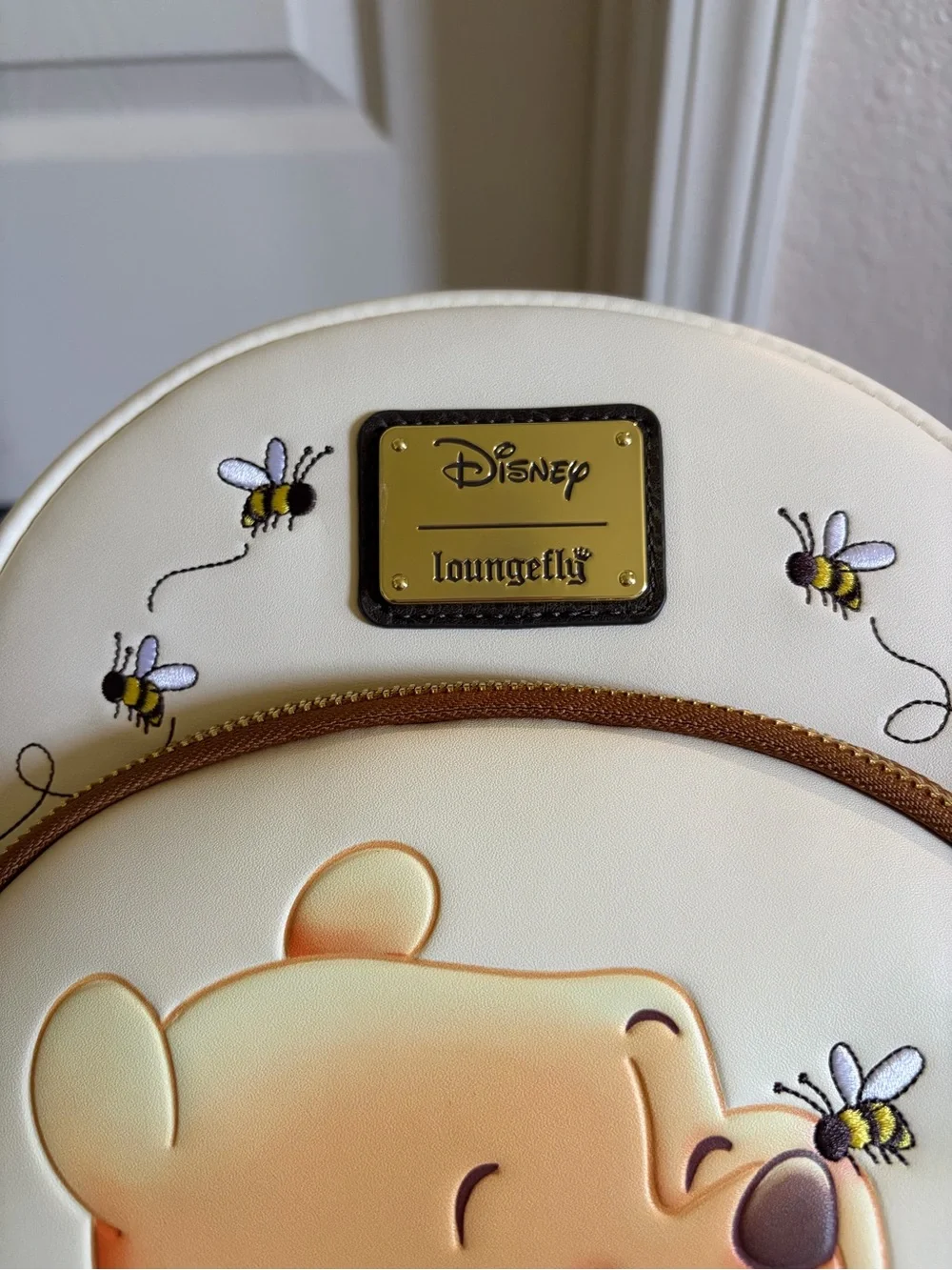 Winnie the Pooh Cream Midi Backpack